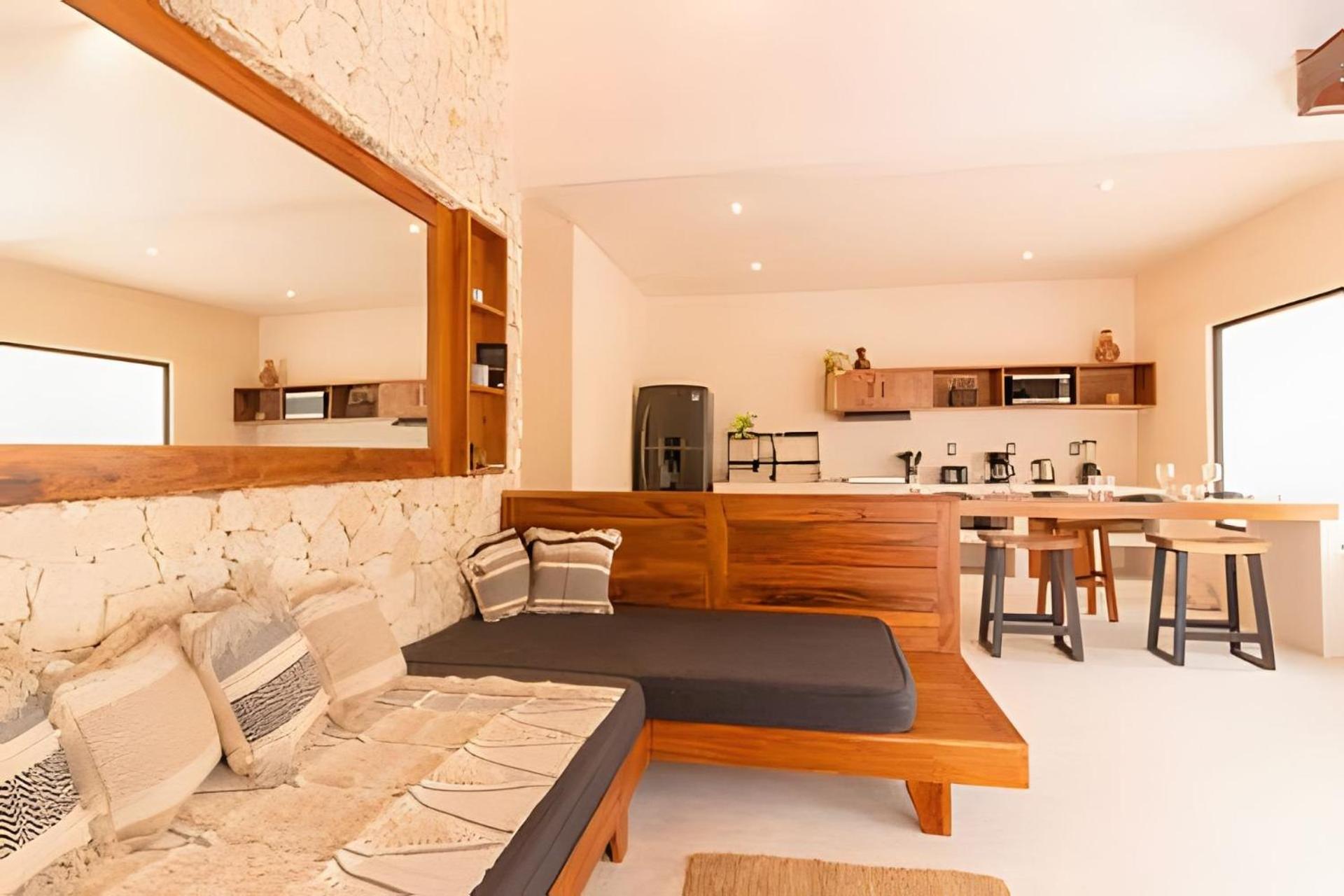 Casa De Piedra - Departamentos Bacalar- Leilighet Eksteriør bilde