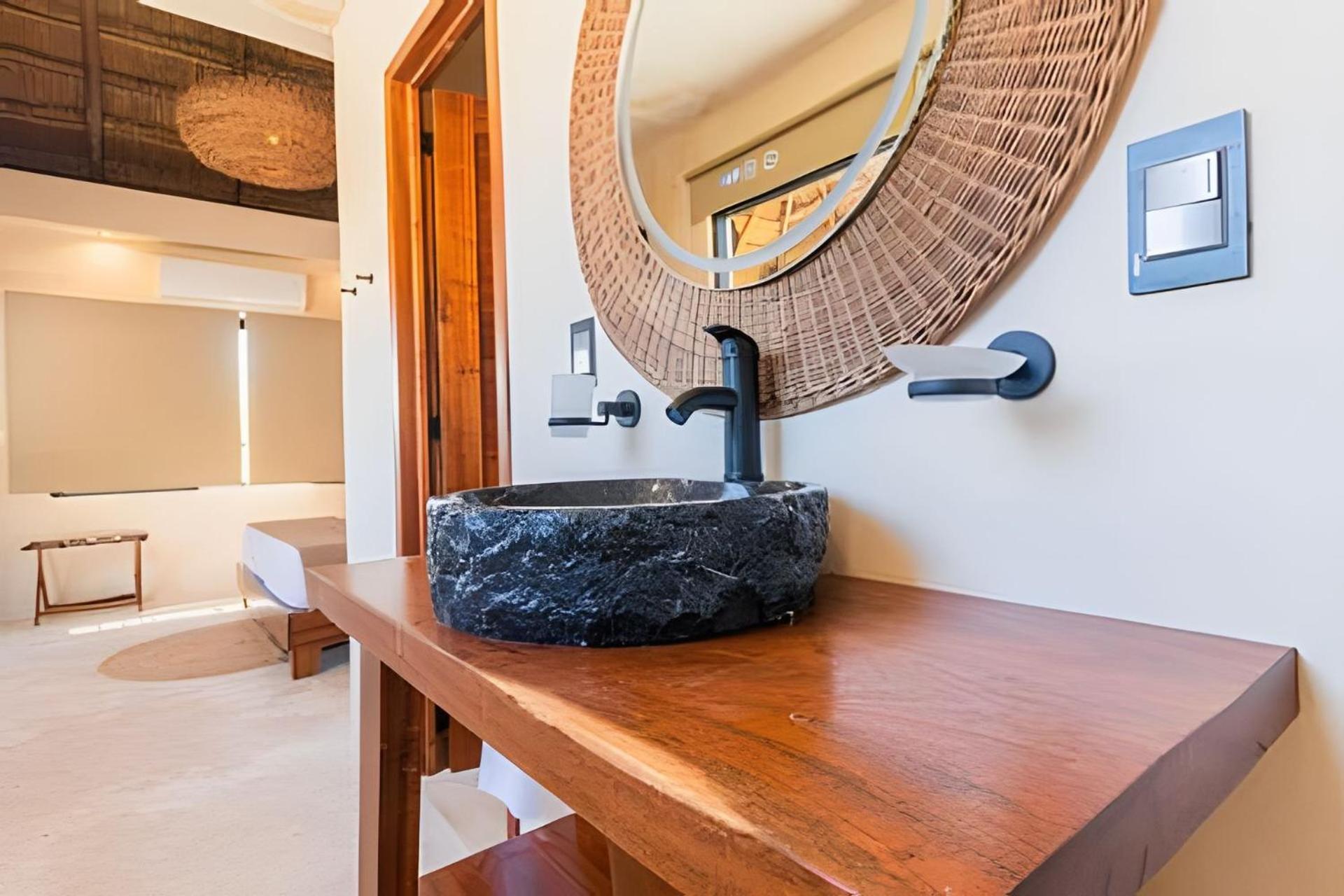 Casa De Piedra - Departamentos Bacalar- Leilighet Eksteriør bilde